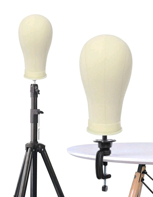 Canvas Mannequin Head With Mount Hole